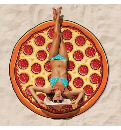 Toalla de playa pizza gigante