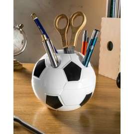 Portalápices en forma de balón de fútbol