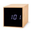 Reloj despertador en madera de bambú